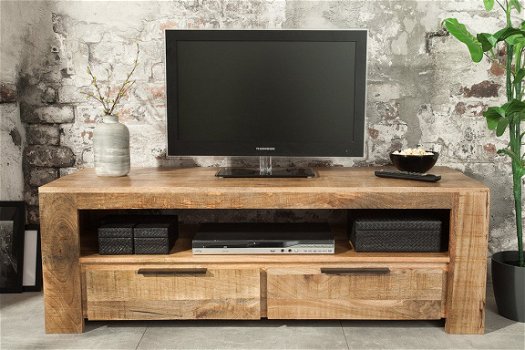 Tv meubel mango hout 130 cm - 1