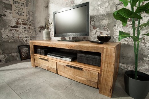 Tv meubel mango hout 130 cm - 3