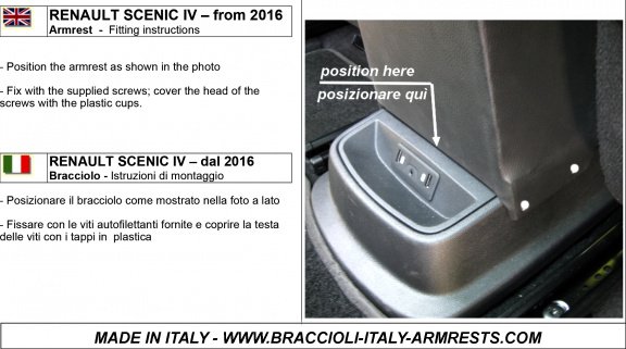 Armsteun Renault Scenic IV 16- skai Braccioli - 6