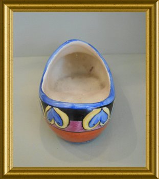 Oud Frans art deco klompje : vlinder, Irma Dignef // signed Irma Dignef clog - 4