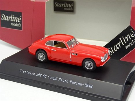 1:43 Starline Cisitalia 202 SC Coupe 1948 rood - 1