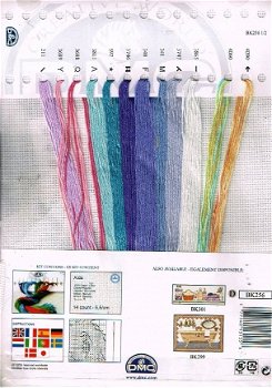 DMC BORDUURPAKKET ,LAVENDER PATCHWORK SAMPLER BK 256 - 2