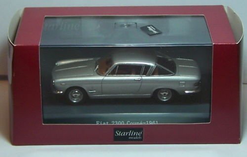 1:43 Starline 521031 Fiat 2300 coupe 1961 metallic grijs - 0