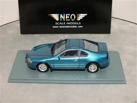 1:43 Neo 44509 Honda Prelude MkIV 1992 metallic-blue - 1