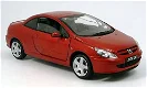 1:18 Solido Peugeot 307 CC cabrio rood gesloten SOL8148R - 0 - Thumbnail
