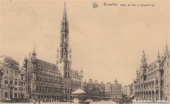 Belgie Brussel Hotel de Ville et Grand Place 1931 - 1