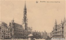 Belgie Brussel Hotel de Ville et Grand Place 1931