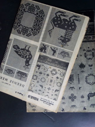 Maandblad voor handwerken nr 108, dec.1955-jan.1956 met borduurpatroon Deense merklap - Afbeelding 2