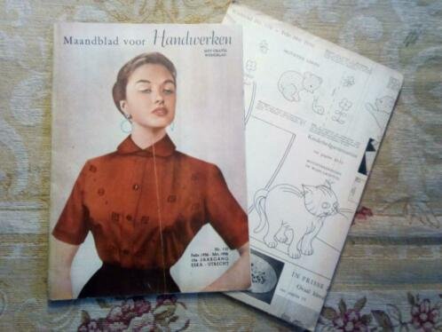 Maandblad voor Handwerken nummer 110 Februari 1956- Maart 1956 10e Jaargang - nr. 1