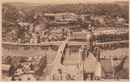 Belgie Dinant Panorama et faubourg St. Medard 1933 - 1