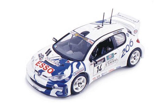 1:43 Skid Peugeot 206 WRC Rally Tour de Corse 1999 - 1