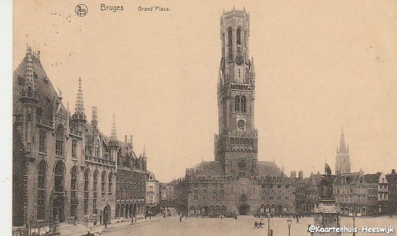 Belgie Brugge Grand Place 1920 - 1