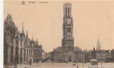 Belgie Brugge Grand Place 1920