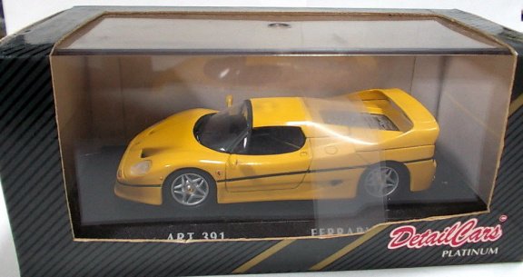 1:43 oude DetailCars Ferrari F50 coupe 1995 geel art.391 - 1