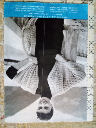 Maandblad voor Handwerken nr 111, maart-april 1956. Breipatronen borduurpatronen - Afbeelding 6