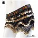 SCARABELLA bellydance heupsjaal zwart buikdans hipscarf munten gordel belt coinbelt sjaal heupkettin - 1 - Thumbnail