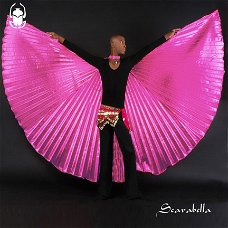 SCARABELLA isiswings bellydance wings vleugels waaiers props roze