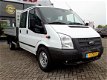 Ford Transit - 330L 2.2 TDCI DC 6 pers. Pick-Up, laadbak, airco, cruise controle, trekhaak, Nette au - 1 - Thumbnail