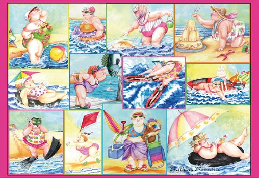 Ravensburger - Bathing Beauties - 1000 Stukjes Nieuw - 1