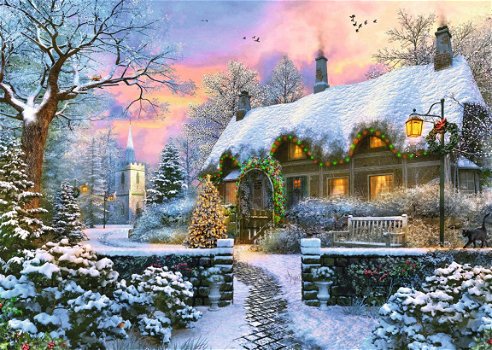 Falcon de Luxe - The Whitesmith's Cottage in Winter - 1000 Stukjes - 1