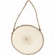 Wandbordje houten schijf rond 12-14 cm - 1 stuk - 1 - Thumbnail