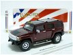 1:43 Luxury Hummer H3 2006 metallic rood 4x4 SUV - 1 - Thumbnail