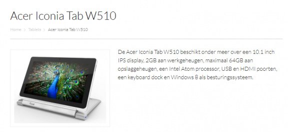 Acer W510 - 1