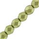 Czech Fire polished facet kralen 4mm Alabaster pastel lime - 1 - Thumbnail