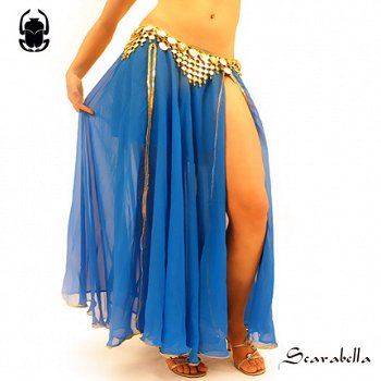 SCARABELLA bellydance rok blauw buikdansen - 1