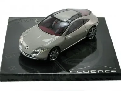 1:43 Norev Renault Fluence Concept Car grijsmetallic luxe editie 517990 - 0