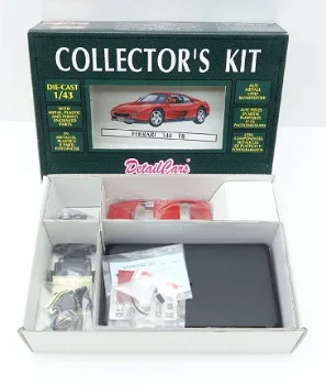 1:43 oude DetailCars metal kit 8002 Ferrari 348 tb rood - 1