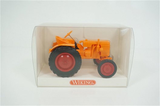 1:30 Wiking 877 Fahr Bulldog Traktor orange - 1