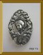 Mooie tinnen (94%) broche // vintage pewter brooch - 2 - Thumbnail