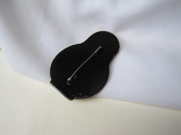 Broche houten gelakte Matroesjka Russiche pop 5.9x4.0 cm - Afbeelding 4