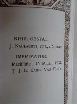 antiek kerkboek missel 1937 - 8