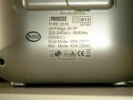 Princess 2515 Mini /Koelbox/warmhoudbox op 12V - 220V - 2