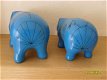 decoratieve blauwe nijlpaardjes - 5 - Thumbnail