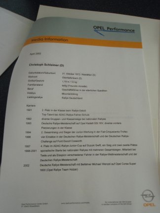 persmap Opel Performance Opel Corsa 1600 Rallye - Afbeelding 7