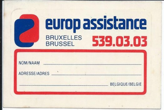 stickers Europ Assistance - 3