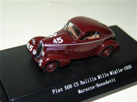 1:43 Starline Fiat 508 CS Balilla Mille Miglia 1935 #45 - 1