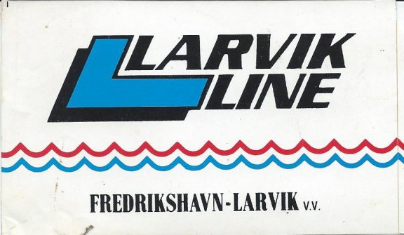 sticker Larvik Line - 1