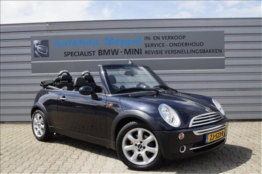 Mini Mini Cabrio - 1.6 Cooper Airco Leder Cruise-Control Stoelverwarming Nieuwe JCW Uitlaat - 1