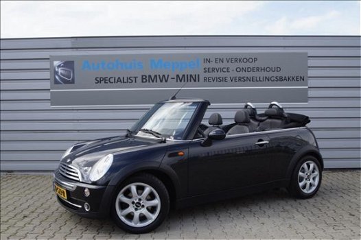 Mini Mini Cabrio - 1.6 Cooper Airco Leder Cruise-Control Stoelverwarming Nieuwe JCW Uitlaat - 1