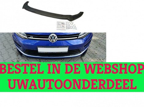 Echt Carbon Voorspoiler Spoiler Volkswagen Golf 7 R R20 V.3 - 1