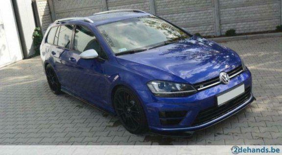 Echt Carbon Voorspoiler Spoiler Volkswagen Golf 7 R R20 V.3 - 2