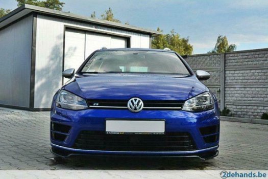 Echt Carbon Voorspoiler Spoiler Volkswagen Golf 7 R R20 V.3 - 7