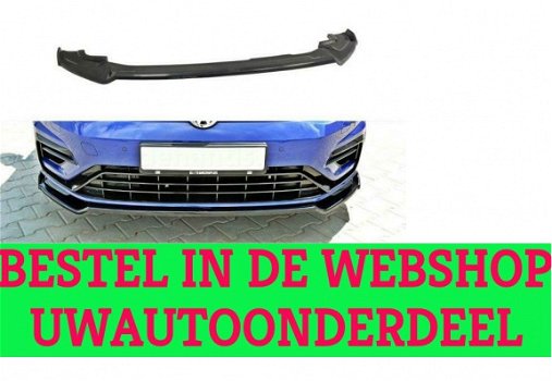 Volkswagen Golf 7 R R20 Facelift Voorspoiler Spoiler v.1 - 1