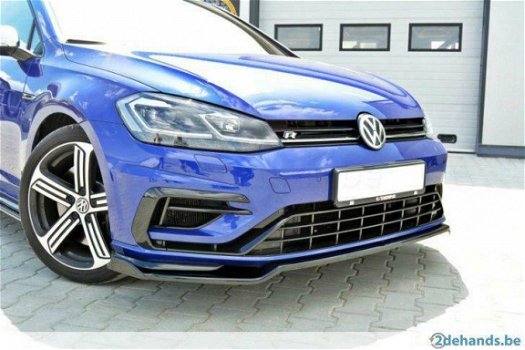 Volkswagen Golf 7 R R20 Facelift Voorspoiler Spoiler v.1 - 5