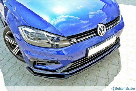 Volkswagen Golf 7 R R20 Facelift Voorspoiler Spoiler v.1 - 8