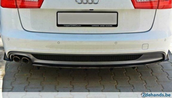 Audi A6 C7 S Line Avant Centre Rear Splitter S6 Rs6 - 5